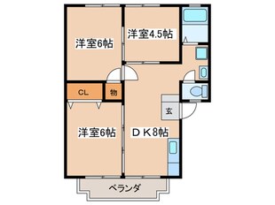 ブル－メゾンＡ(東)の物件間取画像